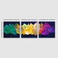 Tablou decorativ (3 Pieces), P865762, Lemn (Grosime: 3 cm, Multicolor