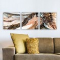 Tablou decorativ (3 Pieces), PRC12431217520, Lemn (Grosime: 3 cm, Multicolor