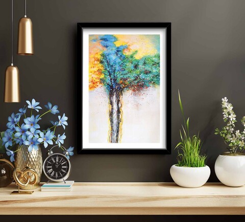 Tablou decorativ, 3853NISCT-010, Înrămat: 100% LEMN (Grosime: 22 mm, Multicolor