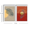 Tablou decorativ (2 Pieces), 2p3752softct-015, Înrămat: 100% LEMN (Grosime: 22 mm, Multicolor