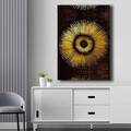 Tablou decorativ, 70100NISC-001, Lemn (Grosime: 22 mm, Auriu/Maro