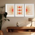 Tablou decorativ (3 Pieces), 3p3752softct-016, Înrămat: 100% LEMN (Grosime: 22 mm, Multicolor