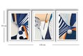 Set 3 tablouri decorative, 3P3853NISCT-015, Lemn, Multicolor