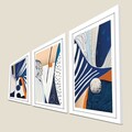 Set 3 tablouri decorative, 3P3853NISCT-015, Lemn, Multicolor