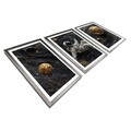 Tablou decorativ (3 Pieces), 3Pantct-012, Lemn (Grosime: 1,9 cm, Multicolor