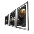 Tablou decorativ (3 Pieces), 3Pantct-012, Lemn (Grosime: 1,9 cm, Multicolor