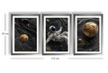 Tablou decorativ (3 Pieces), 3Pantct-012, Lemn (Grosime: 1,9 cm, Multicolor