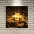 Tablou decorativ cu lumina LED, 4040DACT-6, Dimensiune: 40 x 40 cm, Multicolor