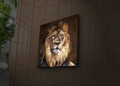 Tablou decorativ cu lumina LED, 4040İACT-20, Dimensiune: 40 x 40 cm, Multicolor