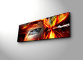 Tablou decorativ cu lumina LED, 3090DACT-42, 30 x 90 cm, Multicolor