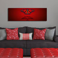Tablou decorativ cu lumina LED, 3090DACT-46, 30 x 90 cm, Multicolor