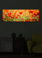 Tablou decorativ cu lumina LED, 3090İACT-13, 30 x 90 cm, Multicolor