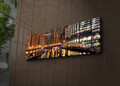 Tablou decorativ cu lumina LED, 3090İACT-49, 30 x 90 cm, Multicolor