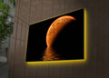 Tablou decorativ cu lumina LED, 4570DACT-10, Dimensiune: 45 x 70 cm, Multicolor