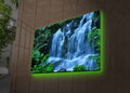 Tablou decorativ cu lumina LED, 4570DHDACT-023, Dimensiune: 45 x 70 cm, Multicolor