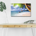 Tablou decorativ cu lumina LED, 4570DHDACT-027, Dimensiune: 45 x 70 cm, Multicolor