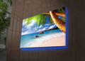 Tablou decorativ cu lumina LED, 4570DHDACT-027, Dimensiune: 45 x 70 cm, Multicolor
