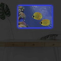 Tablou decorativ cu lumina LED, 4570DHDACT-075, Dimensiune: 45 x 70 cm, Multicolor