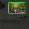 Tablou decorativ cu lumina LED, 4570DHDACT-119, Dimensiune: 45 x 70 cm, Multicolor