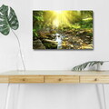 Tablou decorativ cu lumina LED, 4570DHDACT-119, Dimensiune: 45 x 70 cm, Multicolor