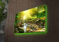 Tablou decorativ cu lumina LED, 4570DHDACT-119, Dimensiune: 45 x 70 cm, Multicolor