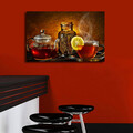 Tablou decorativ cu lumina LED, 4570İACT-30, Dimensiune: 45 x 70 cm, Multicolor