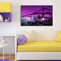 Tablou decorativ cu lumina LED, 4570İACT-39, Dimensiune: 45 x 70 cm, Multicolor