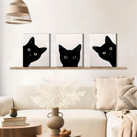 Tablou decorativ (3 Pieces), UDC13, Canvas imprimat, Multicolor