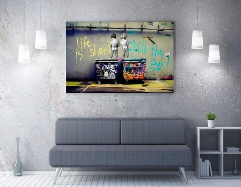 Tablou decorativ, WY360 (70 x 100), Canvas imprimat, Multicolor