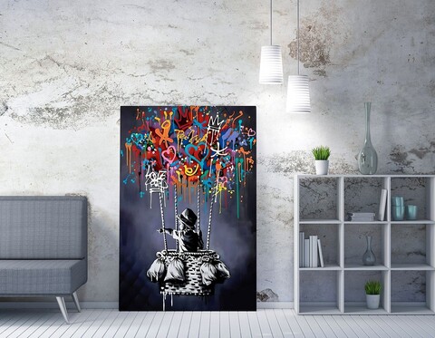Tablou decorativ, WY363 (70 x 100), Canvas imprimat, Multicolor
