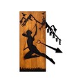 Decoratiune de perete, Brave, Lățime: 41,5 cm Înălțime: 58 cm Adâncime: 3 cm, Nuc / Negru