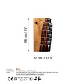 Decoratiune de perete, Pisa Tower, Lățime: 32 cm, Nuc / Negru