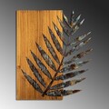 Decoratiune de perete, Leaf 3-1, Lățime: 58 cm Înălțime: 50 cm Adâncime: 3 cm, Multicolor