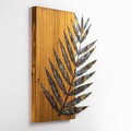 Decoratiune de perete, Leaf 3-1, Lățime: 58 cm Înălțime: 50 cm Adâncime: 3 cm, Multicolor