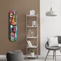 Tablou decorativ, Face Abstract, Dimensiune: 20 x 80 cm, Multicolor