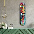 Tablou decorativ, Face Abstract, Dimensiune: 20 x 80 cm, Multicolor