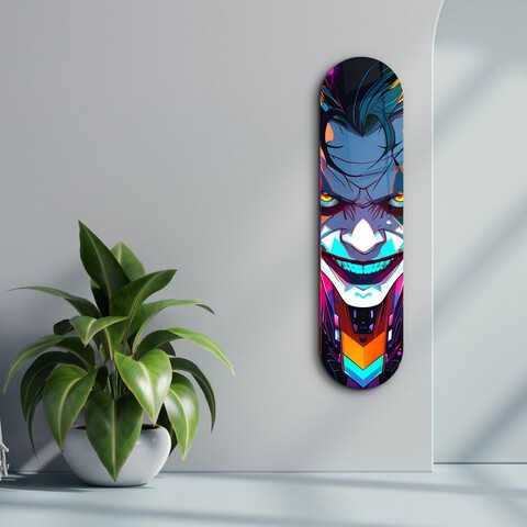 Tablou decorativ, Joker Anime Style, Dimensiune: 20 x 80 cm, Multicolor