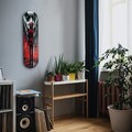 Tablou decorativ, Joker in Red Suits Fan Art, Dimensiune: 20 x 80 cm, Multicolor