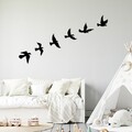 Decoratiune de perete, Flying Birds, Dimensiune: 17 x 17 cm (1 bucată), Negru
