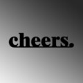 Decoratiune de perete, Cheers, Dimensiune: 70 x 16 cm, Negru