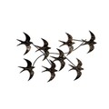 Decoratiune de perete, Flying Birds 1, Dimensiuni: 69 x 41 x 7 cm, Multicolor