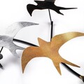 Decoratiune de perete, Flying Birds 2, Dimensiuni: 69 x 41 x 7 cm, Multicolor