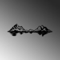 Decoratiune de perete, Landscape 1, Dimensiune: 68 x 19 cm, Negru