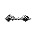 Decoratiune de perete, Landscape 1, Dimensiune: 68 x 19 cm, Negru