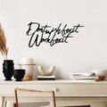 Decoratiune de perete, Wish Work, Dimensiune: 55 x 23 cm , Negru