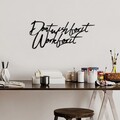Decoratiune de perete, Wish Work, Dimensiune: 55 x 23 cm , Negru