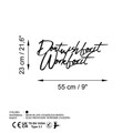 Decoratiune de perete, Wish Work, Dimensiune: 55 x 23 cm , Negru