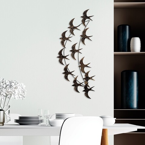 Decoratiune de perete, Flight 3, Dimensiuni: 50 x 100 x 5 cm, Multicolor