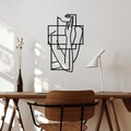 Decoratiune de perete, Think, Dimensiune: 50 x 30 cm, Negru
