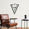 Decoratiune de perete, Shelby, Dimensiuni: 53 x 42 cm, Negru